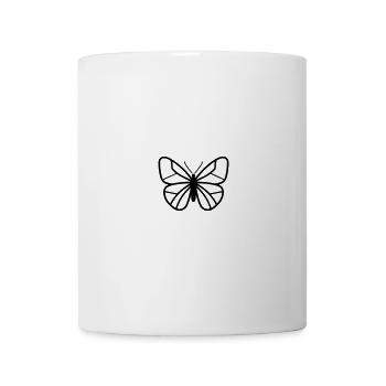 papillon - Mug blanc - blanc - Devant