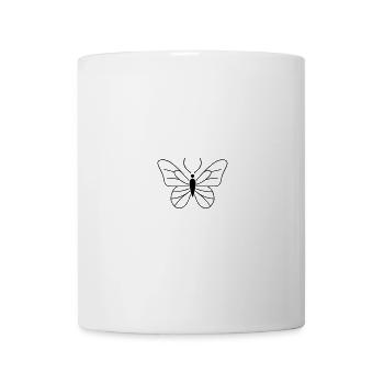 papillon - Mug blanc - blanc - Devant