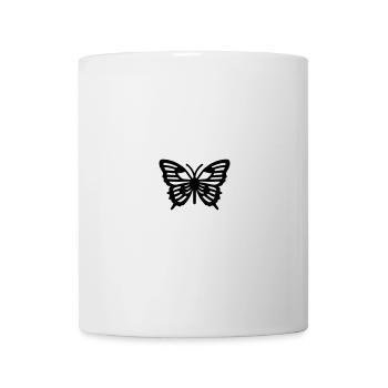 papillon - Mug blanc - blanc - Devant