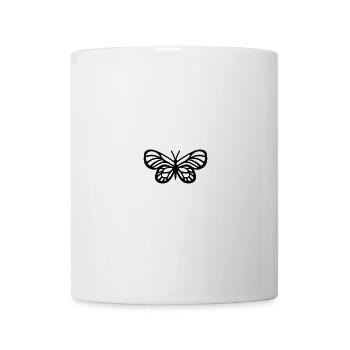 papillon - Mug blanc - blanc - Devant