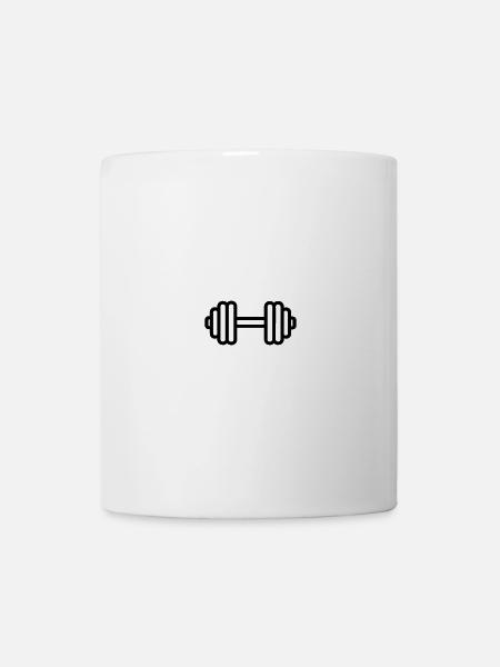 dumbbell - Mug - white