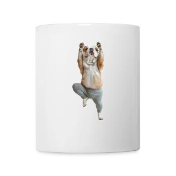 Englische Bulldogge - Tasse - Weiß - Vorne