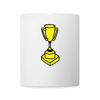 Pokal - Tasse - Weiß - Vorne