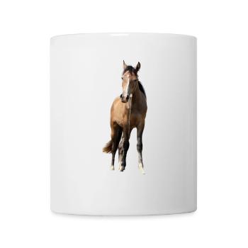 Pferde T-shirt Geschenk Reiter  - Tasse - Weiß - Vorne