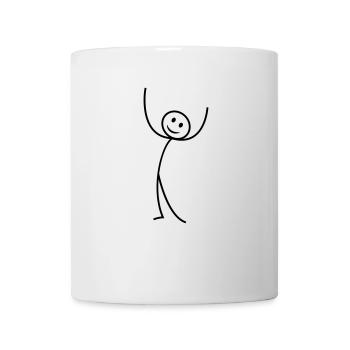 Strichmännchen - Tasse - Weiß - Vorne