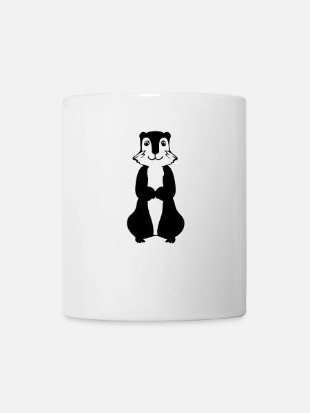 Comic Murmeltier - Tasse - Weiß