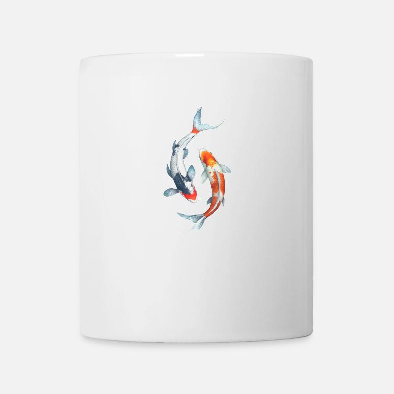 carpa koi - Tazza - bianco