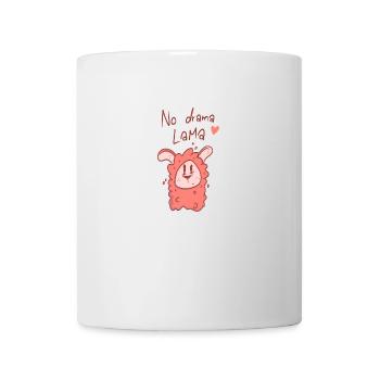 Détendu et insouciant avec le « No Drama Lama »-T - Mug blanc - blanc - Devant