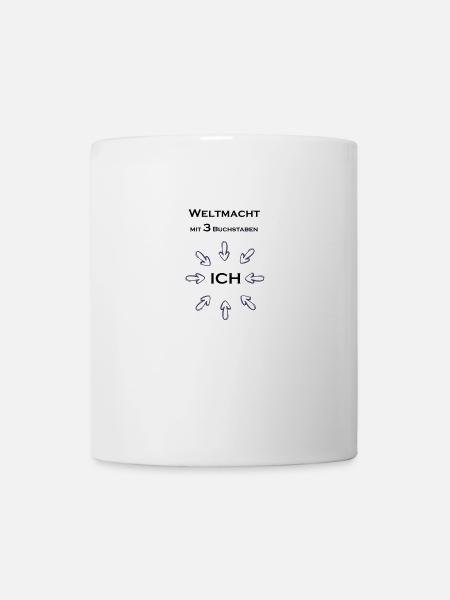 Weltmacht mit 3 Buchstabe - Tasse - Weiß