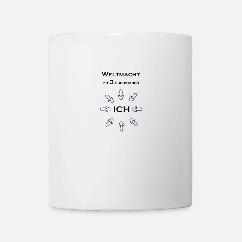 Weltmacht mit 3 Buchstabe - Tasse - Weiß