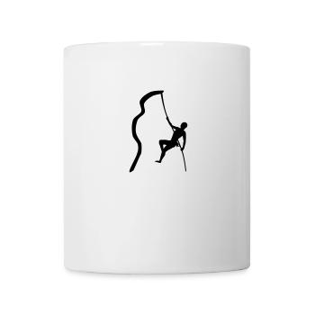 Klettern, kletterin 2, frau - Tasse - Weiß - Vorne