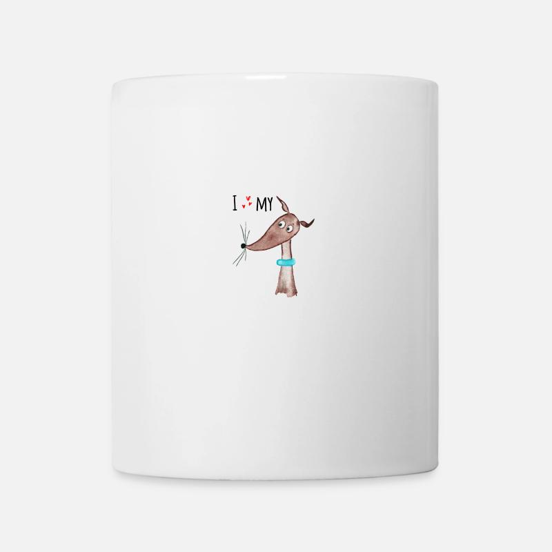 I love my Sighthound - Tasse - Weiß