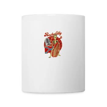 Rockabilly Bass - Mug - white - Front