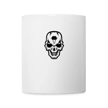 Kopf des Todes Schädel Gothic Gothic Kranich - Tasse - Weiß - Vorne