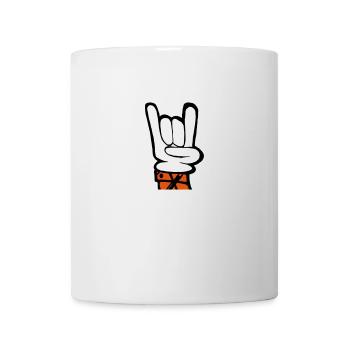 Hand Rock Pommesgabel - Tasse - Weiß - Vorne