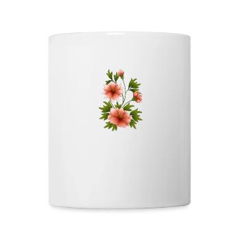 Bunte Blumen - Tasse - Weiß - Vorne