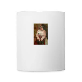 Romantic Woman and Child Creative Painting, art - Mug - white - Front