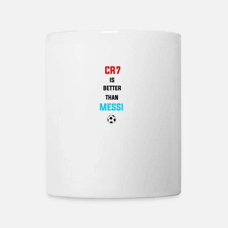 Cristiano est mieux que Messi - Mug blanc - blanc
