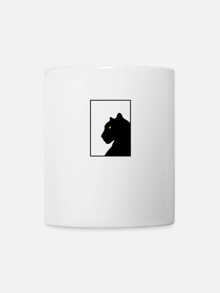 Monture noire panthère - Mug blanc - blanc