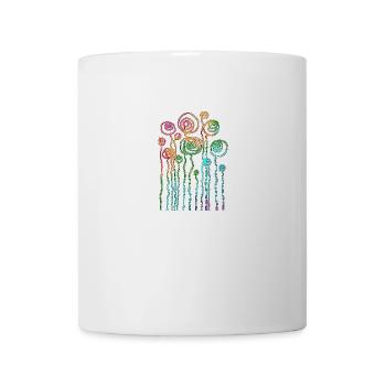 Blumen - Tasse - Weiß - Vorne