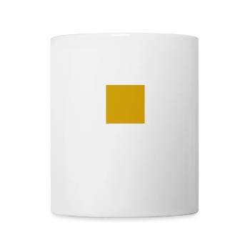 GELBES QUADRAT - Tasse - Weiß - Vorne