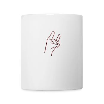 Handzeichen oder so - Tasse - Weiß - Vorne