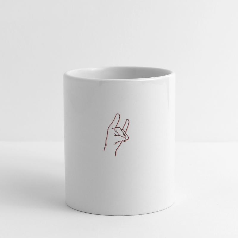 Handzeichen oder so Tasse