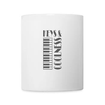 Piano Musician Keys & Coolness Piano - Mug - white - Front