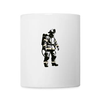 Firefighter - Profession Design Sticker - Mug - white - Front