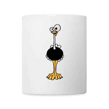 Autruche - Mug blanc - blanc - Devant