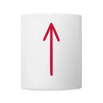Arrow shape DIY yourself - Mug - white - Front