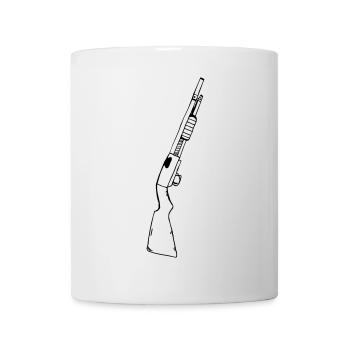 pistolet - Mug blanc - blanc - Devant
