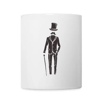 Gentleman im Anzug - Tasse - Weiß - Vorne
