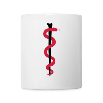 Rod of Asclepius - Mug - white - Front