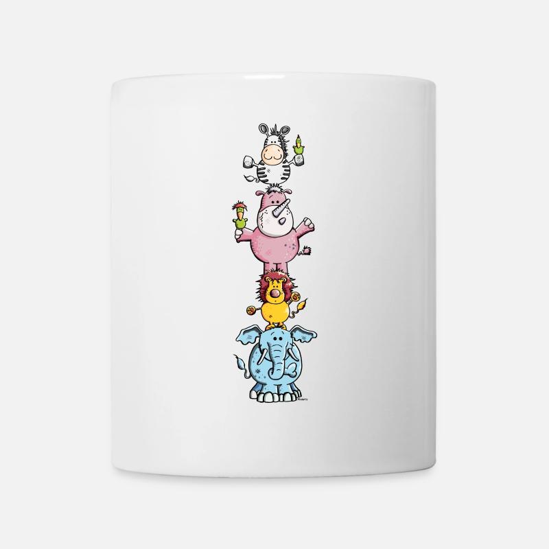 Drôles Animaux Cirque - Zoo - Mug blanc - blanc
