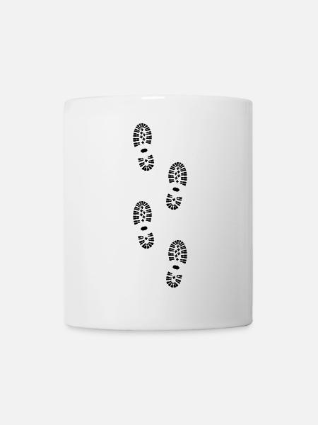 Footprints, hiking (super cheap) - Mug blanc - blanc