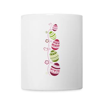 Ostern Ostereier Eiersuche - Tasse - Weiß - Vorne
