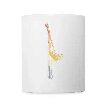 Vintage Angelrute - Tasse - Weiß - Vorne