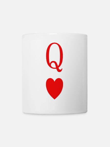 Queen of Hearts - Tasse - Weiß