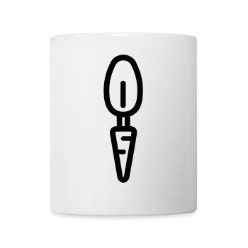 Karotte - Tasse - Weiß - Vorne