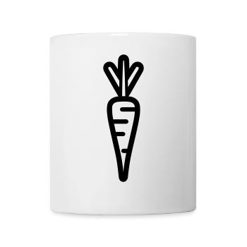 Karotte - Tasse - Weiß - Vorne