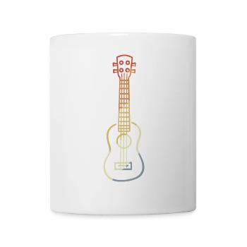 Vintage Ukulele Skizze - Tasse - Weiß - Vorne