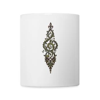 Ornate treble clef - Mug - white - Front