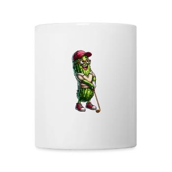 Lustige Golfgurke Mit Hut Und Brille - Tasse - Weiß - Vorne