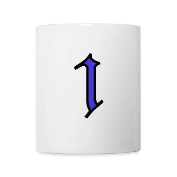 1. 1 Jahr. 1. JAHRESTAG. 1-JÄHRIGES JUBILÄUM - Tasse - Weiß - Vorne