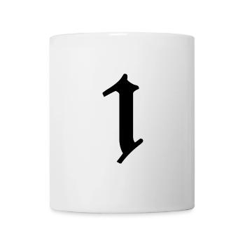1. 1 Jahr. 1. JAHRESTAG. 1-JÄHRIGES JUBILÄUM - Tasse - Weiß - Vorne
