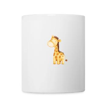 Giraffe Illustration Watercolour - Tasse - Weiß - Vorne