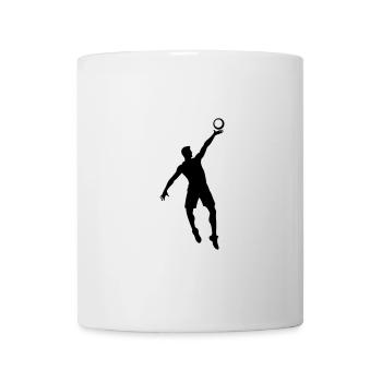Volleyball Spieler Symbol - Tasse - Weiß - Vorne