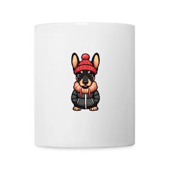 Doberman Chien Hiver - Mug blanc - blanc - Devant