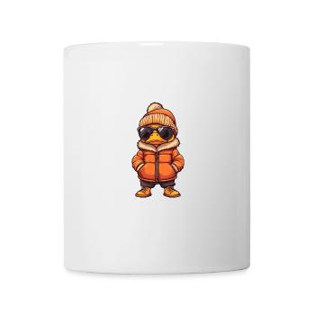 Bande dessinée d’hiver de canard - Mug blanc - blanc - Devant